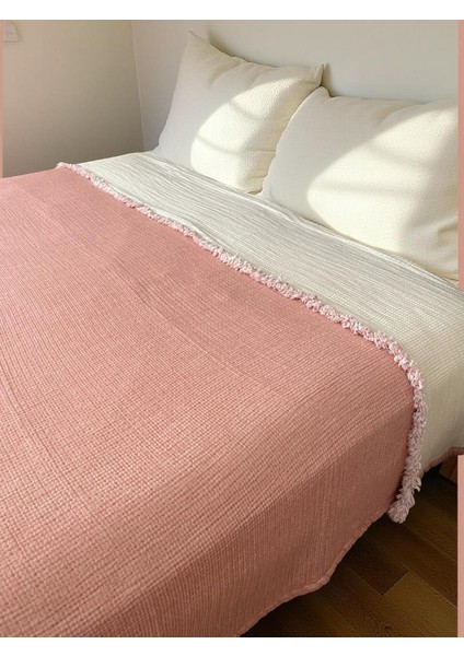 HB&Victory Müslin %100 Pamuk 6 Katlı Yorgan Açık Somon Renk çift Kişilik 240X220 Cm. fiyatları