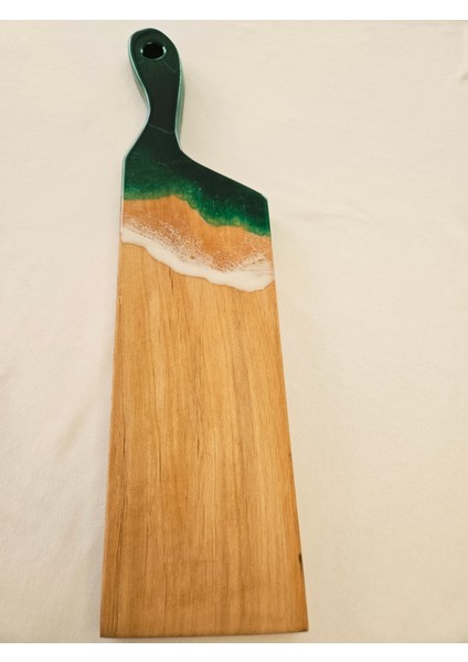 Gürgen Ağacı Özel Tasarım Epoksi Sunumluk – 45X12X2 cm