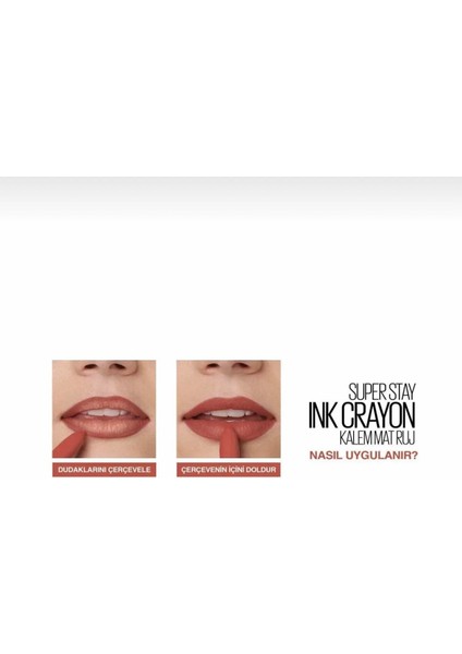 Maybelline New York Dudak Kalem Ruj - Sw Superstay Ink Crayon 15 Lead The Way fırsatları