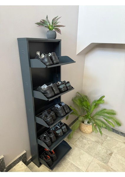 Metal Ayakkabılık 5 Li Antrasit Ral 7016