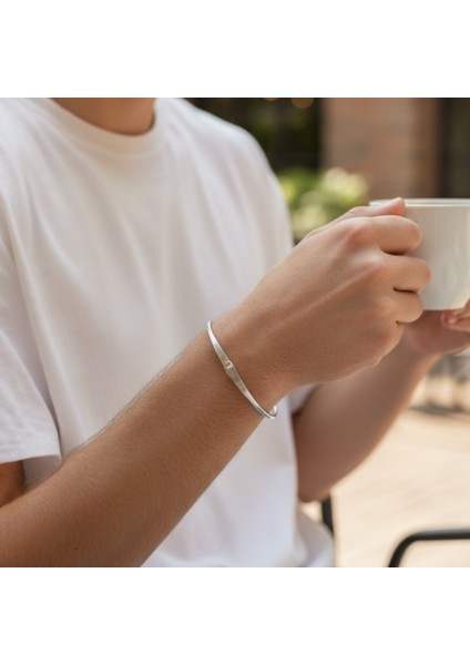 925 Ayar Gümüş Lades Erkek Kelepçe Bileklik fiyatları