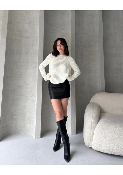 Bisiklet Yaka Selanik Örgü Triko Kazak fiyatları