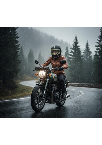 Motosıklet Kaskı Içın Yağmur Kaydırıcı