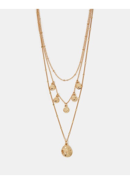 Disc Kolye Set x 3 Gold