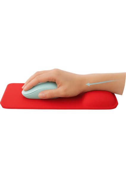 Bilek Destekli Mousepad - Kaymaz Mouse Ped - Fare Pedi - Dikdörtgen Mouse Altlığı - Dikdörtgen Mousepad - Mouseped