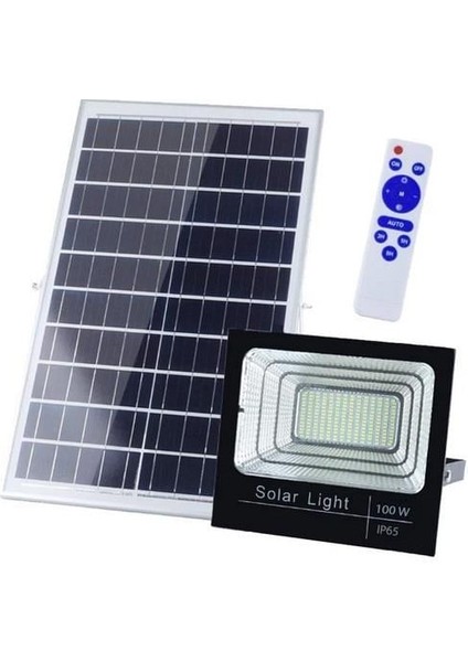120W Solar LED Sokak Prjektör CT-4648 Beyaz Işık