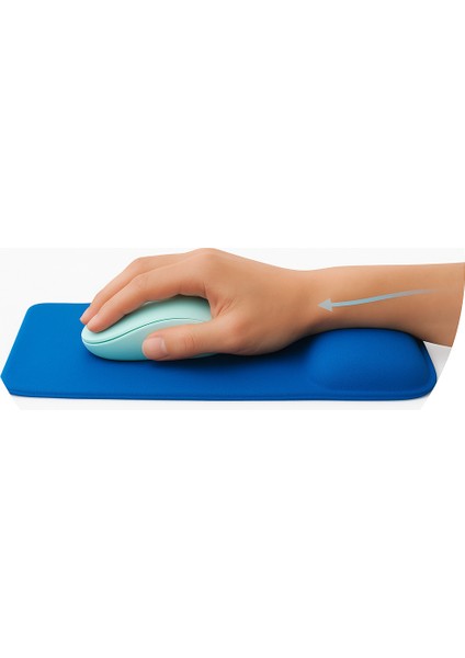 Bilek Destekli Mousepad - Kaymaz Mouse Ped - Fare Pedi - Dikdörtgen Mouse Altlığı - Dikdörtgen Mousepad - Mouseped