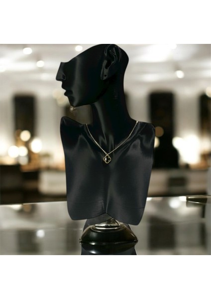 925 Ayar Gümüş Altın Kaplama Şans Yoncası Van Cleef Kolye Kadın