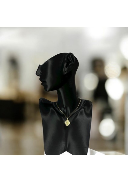 925 Ayar Gümüş Altın Kaplama Love Yazılı Yonca Van Cleef Kadın Kolye fiyatları