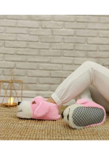Unisex Köpek Figürlü Peluş Panduf Ev Pandufu Ev Botu Ev Ayakkabısı Ayağı Sıcak Tutar fiyatları