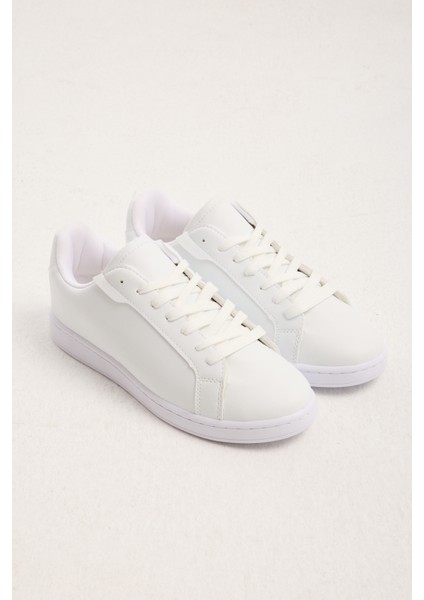 Erkek Günlük Beyaz Sneaker Ayakkabı