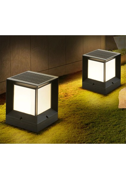 60W Solar Set Üstü Kumandalı Beyaz Işık Güneş Enerjili Bahçe Aydınlatması 60W HS-4009