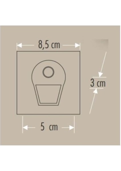 Sensörlü Koridor Aydınlatma Füme 3000K Günışığı CT-5170 Fg modelleri