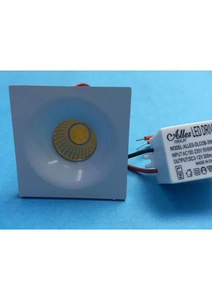 3W Günışığı Işık Kare Beyaz Kasa Yıldız Spot fiyatları