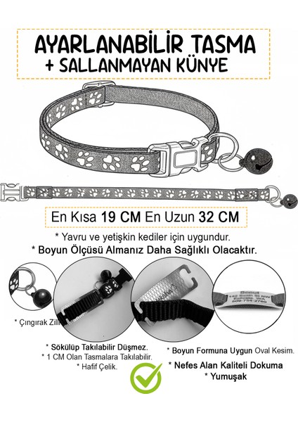 Sallanmayan Kedi Tasması Metal Isimlikli fırsatları
