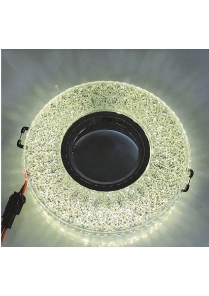 Günışığı LED Çerçeveli Yağmur Kristal Cam Spot CT-6615