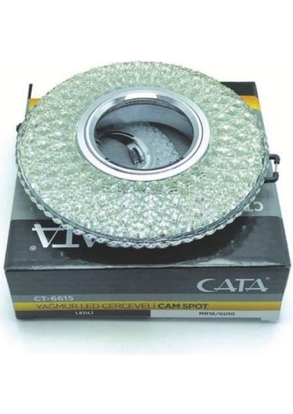 Günışığı LED Çerçeveli Yağmur Kristal Cam Spot CT-6615 fiyatları