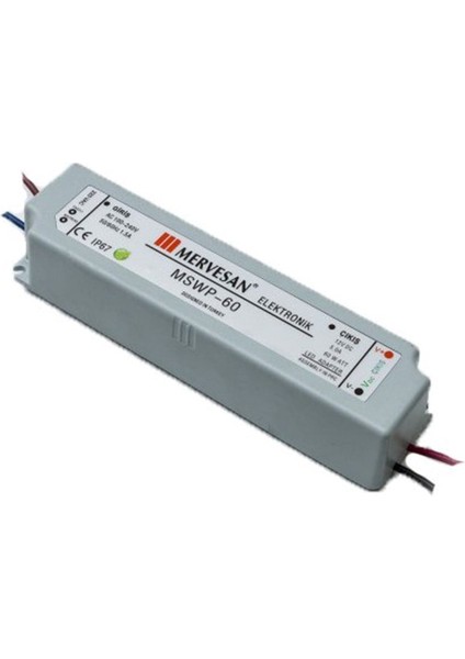 24V 2,5 Amper 60W Trafo IP67 Dış Mekan