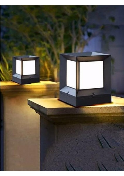 Siyah Kasa Set Üstü Küp Bahçe Armatürü Dış Mekan Aplik fırsatları