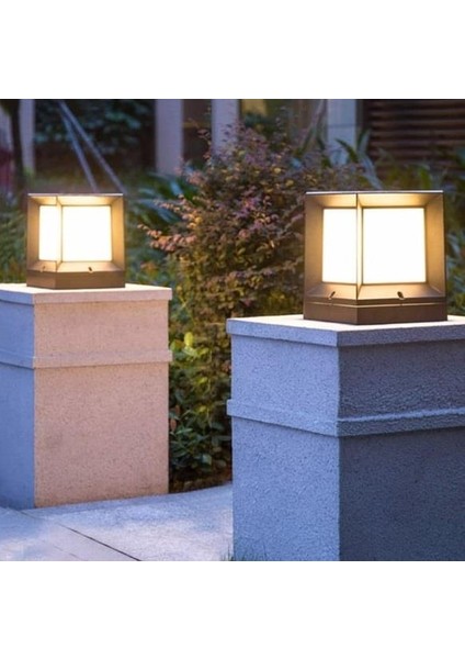 Siyah Kasa Set Üstü Küp Bahçe Armatürü Dış Mekan Aplik indirimleri