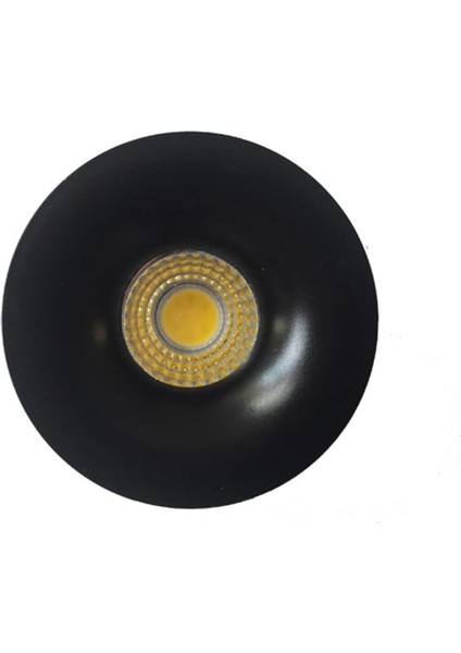 3W Beyaz Işık Siyah Kasa Yuvarlak LED Yıldız Spot