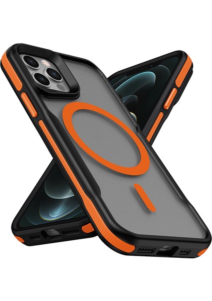 Apple iPhone 12 Kılıf M-Safe Şarj Özellikli Renkli Kenar Airbag Şeritli Lamer Kapak fiyatları