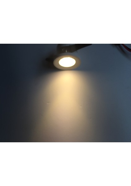 1W Beyaz Işık Beyaz Kasa Yuvarlak LED Yıldız Spot modelleri