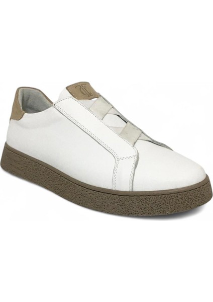 %100 Deri Ortopedik Erkek Kışlık Rahat Günlük Lastikli Sneaker Ayakkabı 40-44