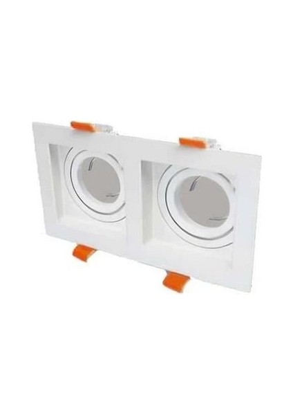 CT-5237 Pars Kare Dekoratif Ikili Spot Beyaz fiyatları