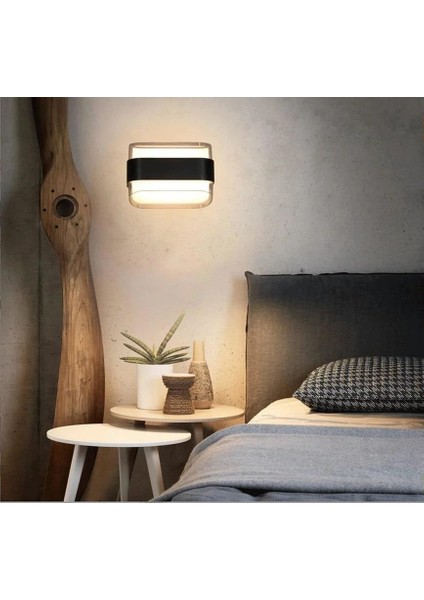 CT-7044 3200K Günışığı 10W Siyah Gozo Bahçe Apliği