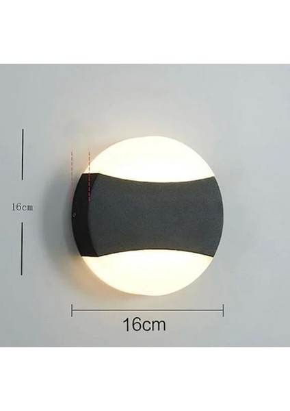 18W Dış Mekan Dekoratif LED Aplik (Pc) Gövde 4000K Işık ECN-21341 modelleri