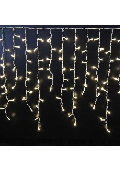 Saçak LED Gün Işığı Beyaz Parıltılı Dış Mekan IP65 2mt x 1mt Eklenebilir Beyaz Kablolu Yılbaşı LED Işık 220V fiyatları