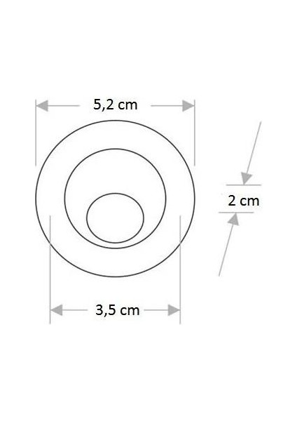1,5W Amber Power LED Ufo Spot Saten Kasa Amber CT-5268 modelleri