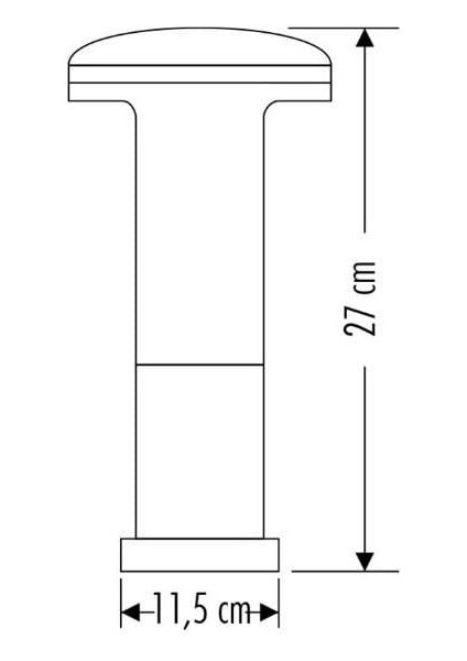 CT-7016 E27 27CM Siyah Napoli Bahçe Armatürü modelleri