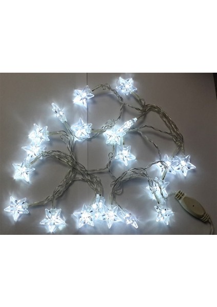 Yılbaşı LED Işık Yıldız Ip LED 2 mt Fişli Beyaz fiyatları