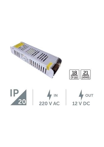 Inoled 20,8 Amper 12V LED Trafosu 250 Watt İNO-2125