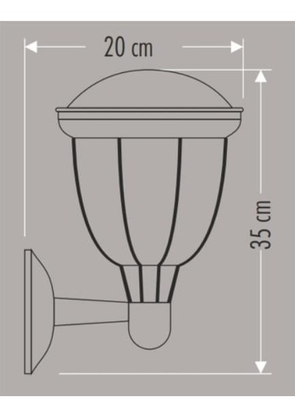 CT-7019 E27 35CM Siyah Torino Bahçe Armatürü modelleri