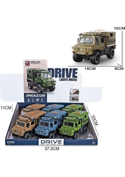 MG-D700-02 Sürtmeli Işıklı Müzikli Lüks Off-Road Karavan -Vardem Oyuncak