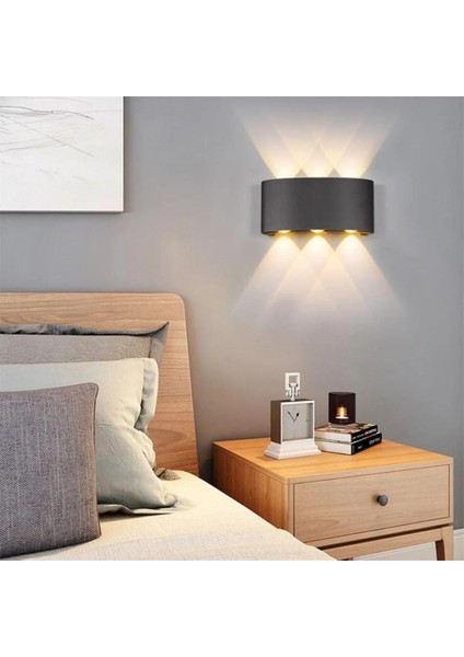 Çift Yönlü Günışığı 3lü Duvar Aplik Dekoratif Dış Mekan Günışığı LED Aydınlatma fiyatları