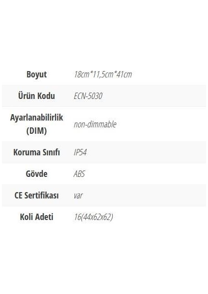 ECN-5030-S Uzun Mantar Bahçe Armatürü – 41 Cm, Siyah Gövde, E27 Duylu Dış Mekan Aydınlatma modelleri