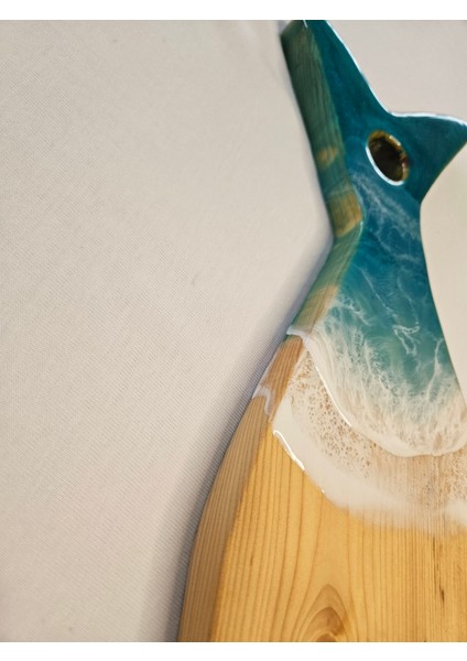 Sedir Ağacı Epoksi Sunumluk 46X13X2 cm – Deniz Temalı indirimleri