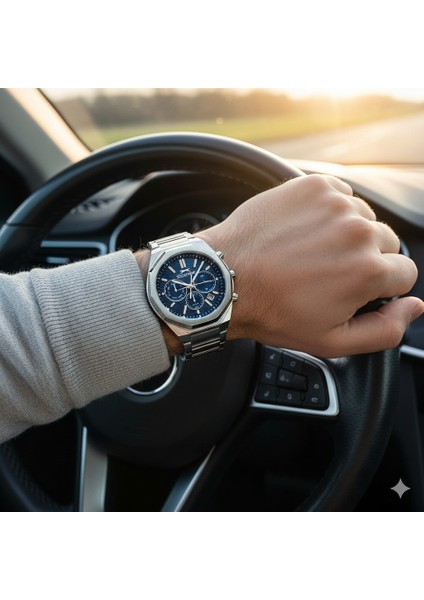 SL.09.2503.2.02 Erkek Kol Saati | Çelik Kasada Mavi Sportif Güç fiyatları