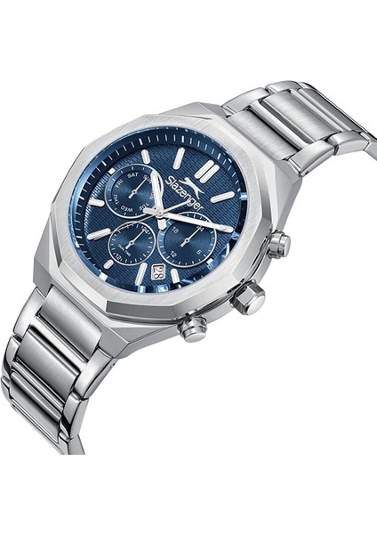 SL.09.2503.2.02 Erkek Kol Saati | Çelik Kasada Mavi Sportif Güç modelleri