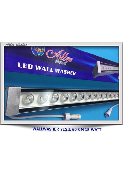 Wallwasher Yeşil 60 cm 18 Watt 220V