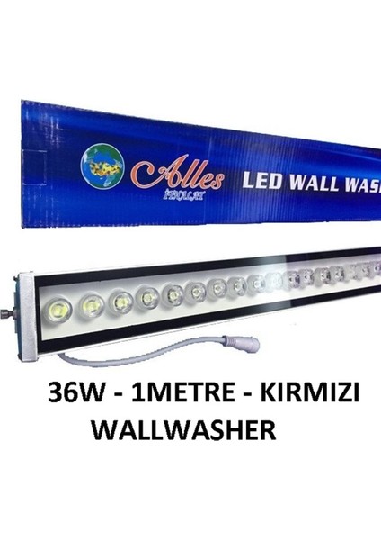 Wallwasher Kırmızı 100 cm 36 Watt