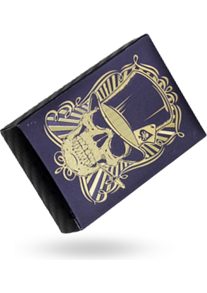 Büro Ev Ofis Yetişkin Oyunu Için Golden Korku Motifli Siyah Iskambil Kartı Seti