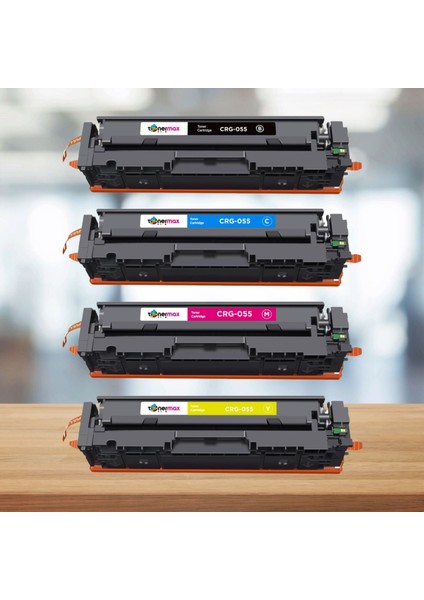 Canon CRG-055 Muadil Toner Takım - Çipli / LBP-662CDW / LBP-664CX / MF-741CDW / MF-742CDW / MF-743CDW / MF-744CD / MF-745CDW / MF-746CX