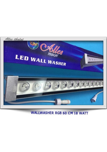 Wallwasher Rgb 60 cm 18 Watt Kumandasız 220V