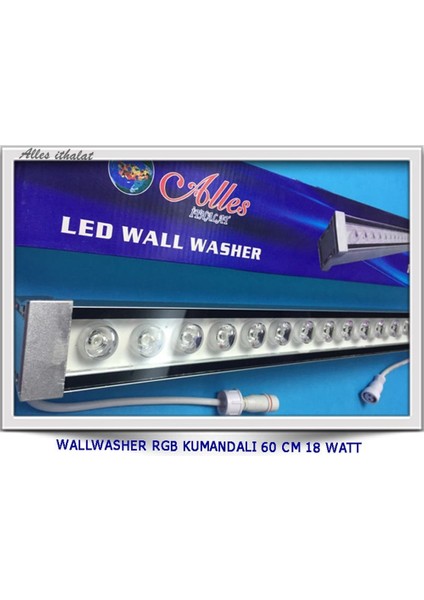 Wallwasher Rgb Kumandalı 60 cm 18 Watt 220V