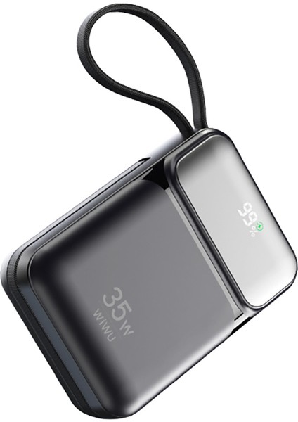 Tüm Modellerle Uyumlu Magsafe Hızlı Sarj Destekli Kablolu Taşınabilir Dijital Göstergeli Powerbank modelleri